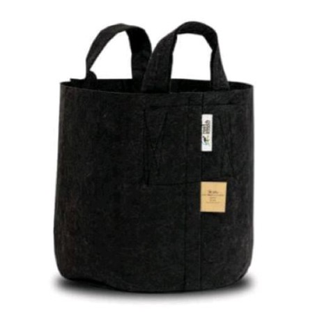 Vaso In Tessuto Con Manici Black 30L Root Pouch