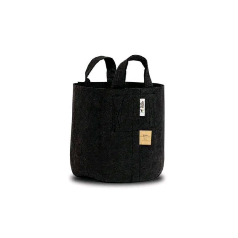 Stofftopf Mit Griffen Schwarz 78L Root Pouch