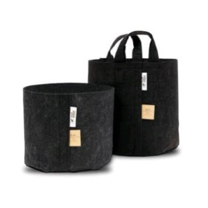 Vaso In Tessuto Con Manici Black 78L Root Pouch