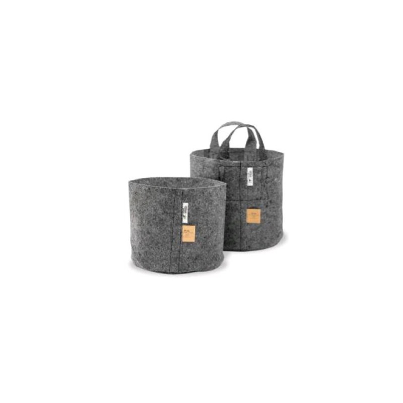 Maceta De Tela Con Asas Gris 39L Root Pouch