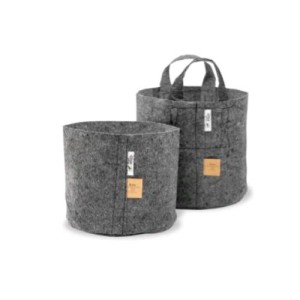 Stofftopf Mit Griffen Grau 30L Root Pouch