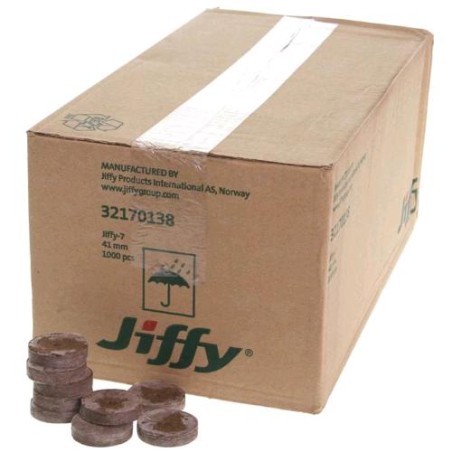 Caja de Discos de Coco Jiffy X Germinación Ø4,5 cm 720 Piezas Kit