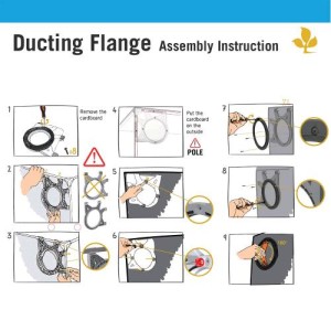 Ducting Flange Pali DA Ø25MM Ø245mm DF25 Secret jardin