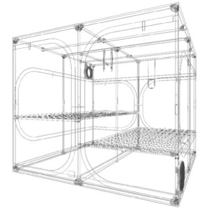 DR240 Dark Room 240X240X200 Composé DE 2 Boîtes Révision 3.0 Secret jardin