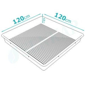 Rigid Square Tray 120 120X120X12CM Senkap