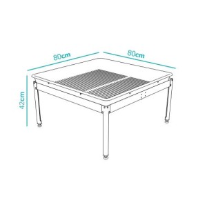 Supporto Per Vassoio Di Coltivazione 80X80X42CM Senkap