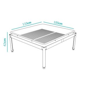 Soporte para Bandeja de Cultivo 110X100X42CM Senkap