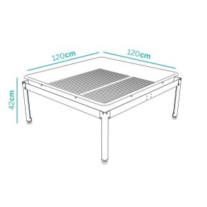 Unterstützung für Anbauplatte 120X120X42CM Senkap