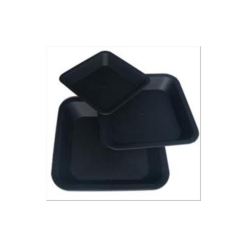 Sottovaso Quadrato In Plastica Diag 23cm | Base 16,5X16,5 cm (X Vaso 9L) P & B