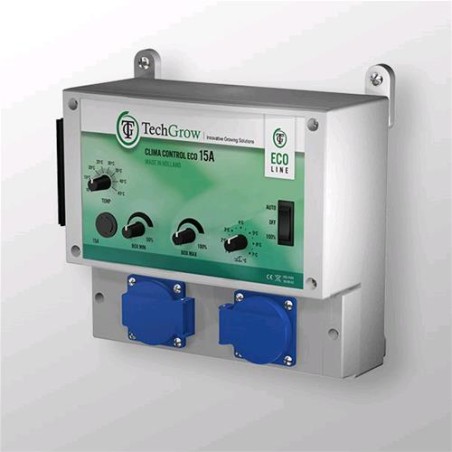 Clima Control Eco 15A/EU Adatto AI Cassonati da 7000 M³/H Con Sensore Techgrow