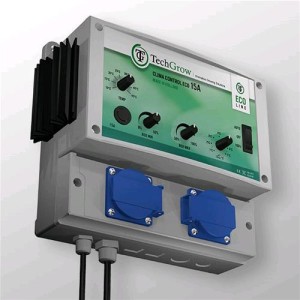 Klimakontrolle Eco 15A/EU Geeignet FÜR Kanalsysteme BIS ZU 7000 MC/H Mit Sensor Techgrow