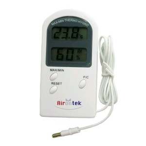 Digital Thermometer Hygrometer Thermo-Hygrometer with Probe Airontek