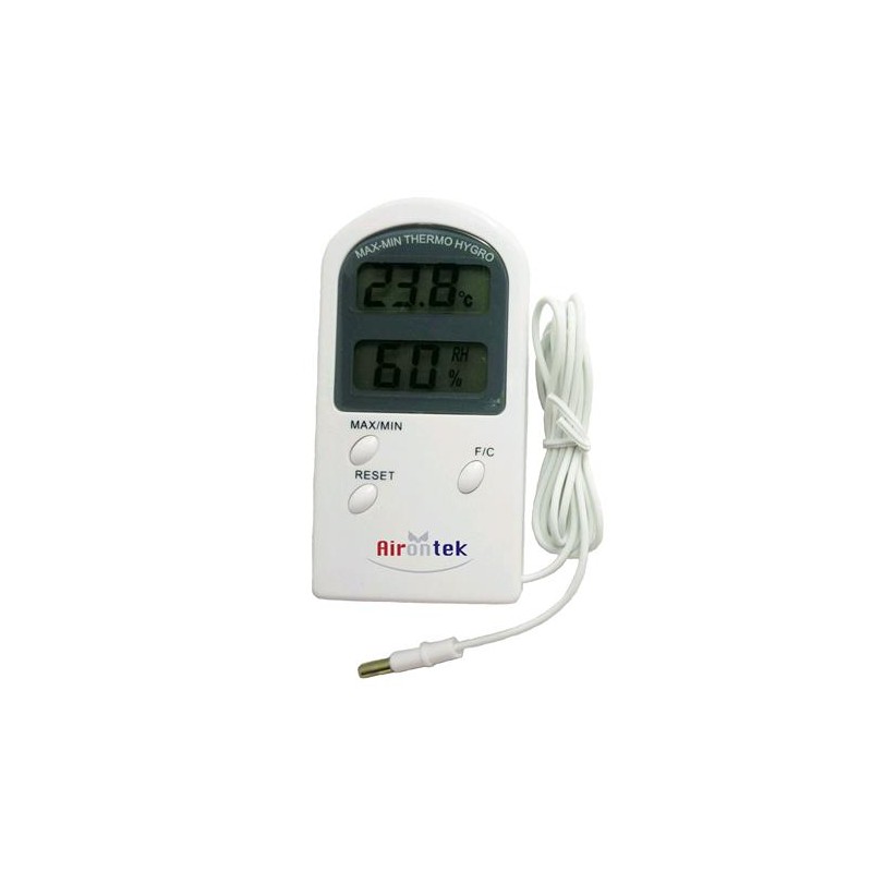 Digitales Thermometer Hygrometer Thermo-Hygrometer mit Sonde Airontek