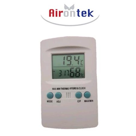 Termometro Igrometro Airontek Digitale Con Orologio