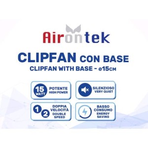 Ventilador Clip con Base Airontek