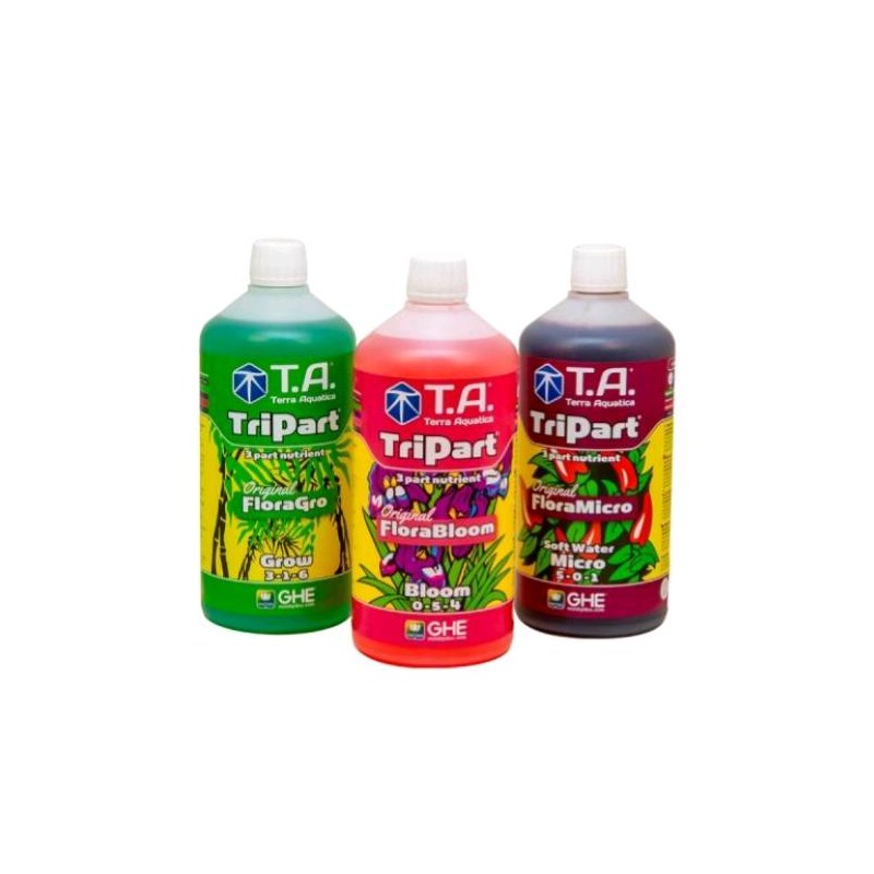 Kit de inicio Tripart Agua blanda 3X500ML Terra Aquatica