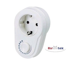 Steckdosen-Potentiometer Drehzahlregler Dimmer Airontek