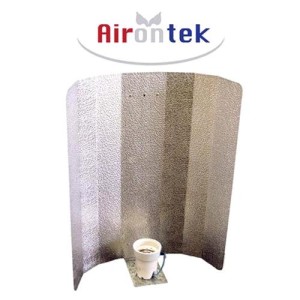 Stucco Reflector For HPS Bulbs In Hammered Aluminum Airontek