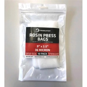 Sacchetti L 36 Micron per Pressa in Nylon con Estrazione da 9"X2,5" 10 Pezzi Triminator