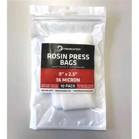 10 Nylon Bags For Press For Extraction l 36U 9"X2.5" Triminator