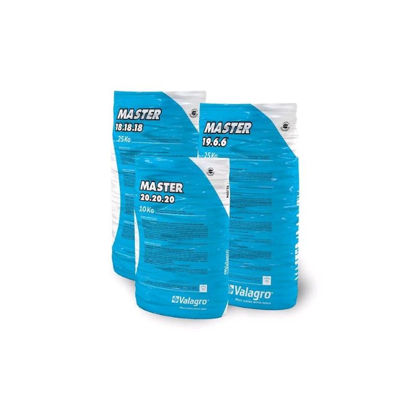 Master 18 18 18+3MGO+S+TE 25 Kg Valagro