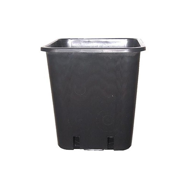 Maceta Cuadrada EN Plástico Negro 23X23X26 11 Litros Palé 2250Pzs P & b