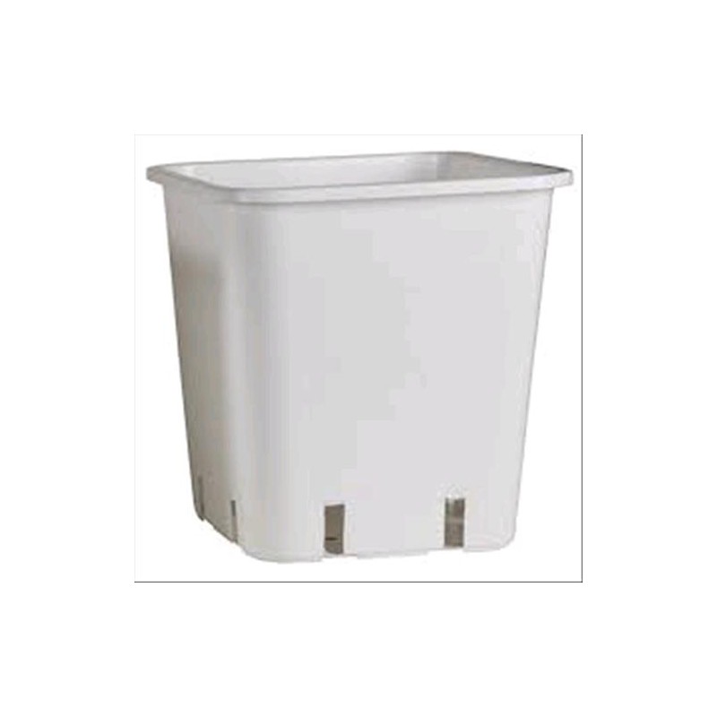 Vaso Quadrato Bianco 14 Litri 28.5X28.5X28,5 cm P & B