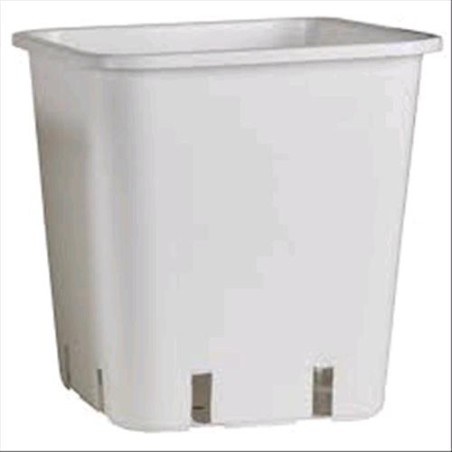 Maceta Cuadrada Blanca 14 Litros 28.5X28.5X28.5CM P & b