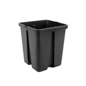 Pot Carré Avec Rainurage Anti-spiralisation 18X18X23 6.5L Bamaplast
