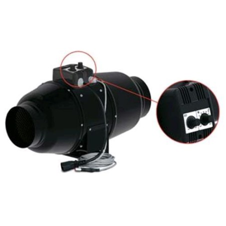 TTM315UN Silenced Extractor 1530 1950 M³/H 36 40 Dba Wired Schuko + Speed Ctrl + Sensor Vents