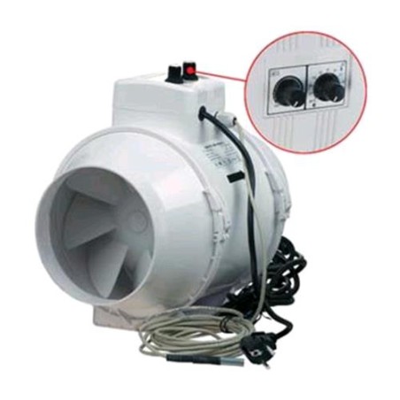 TT150 UN Aspiratore 405 502 M³/H 33 44 dBA Cablato Schuko + Ctrl Vel + Sensore Vents
