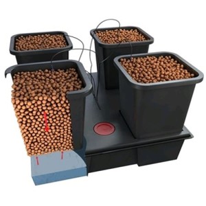 Growsystem 4 XL (4X25L) 90 CMX90 CMX20 cm Wilma