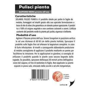 Sapone Nero Lava Melata 750 ml Spray Solabiol